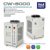 Air cooled recirculating chiller for laser welding head S&A brand CW-6