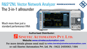 ZNLE Vector Network Analyzer - Sinetec Automation Pvt Ltd
